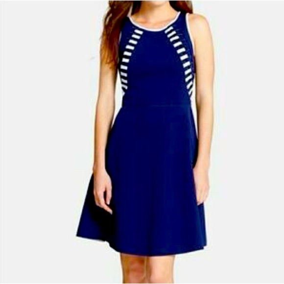 Rachel Roy Navy Blue Sleeveless Dress, size 12 - Picture 1 of 10